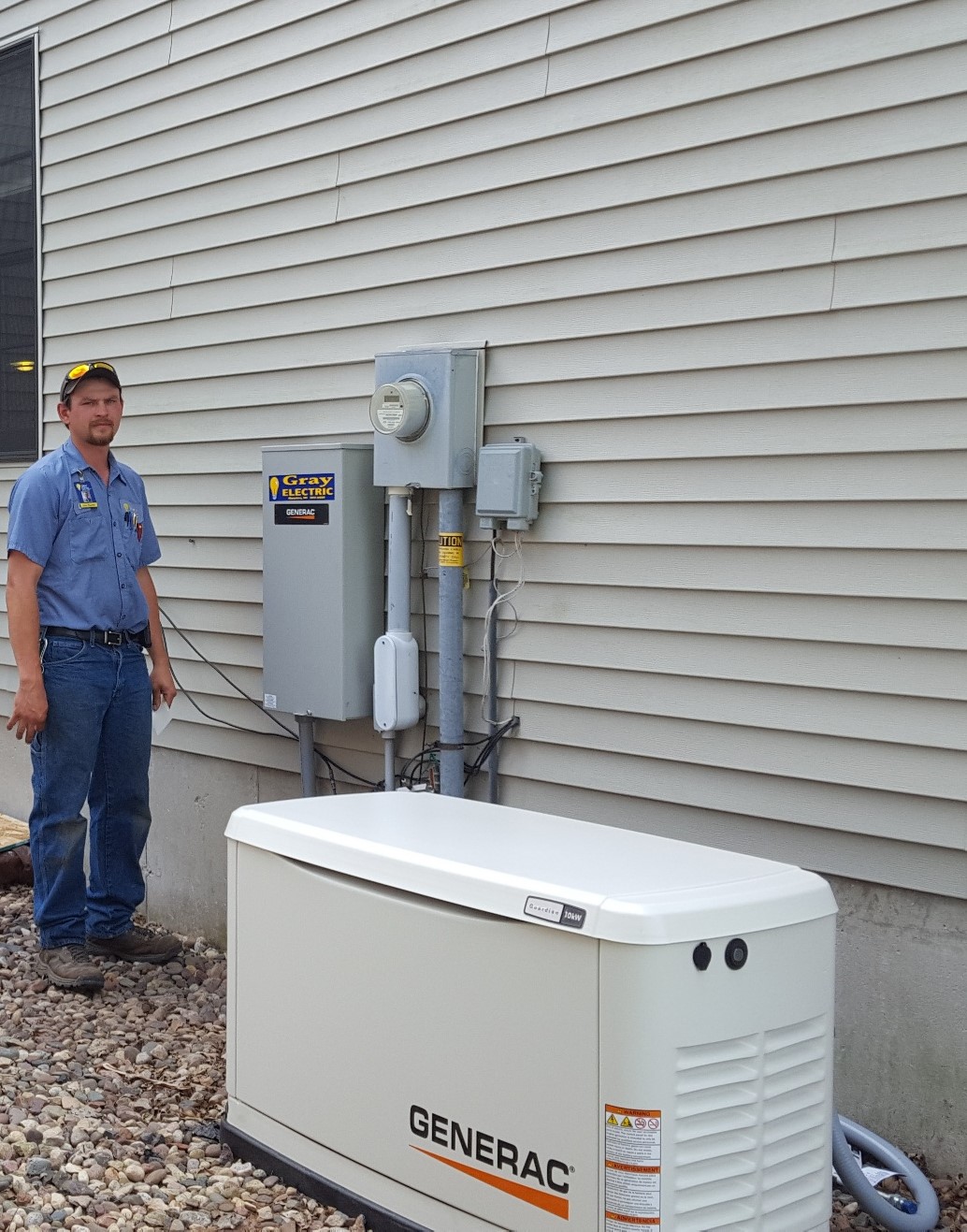 GeneratorInstallation Gray Electric